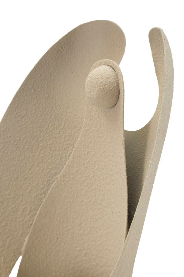 Suport Lumânări Mauro Ferretti Angel Dune, Crem, 13x38 cm