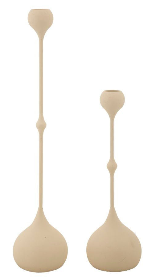 Suport Lumânări Mauro Ferretti Slimmy, Crem/Auriu, Ø8 cm