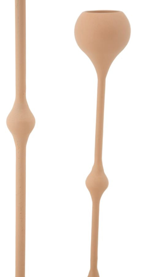 Suport Lumânări Mauro Ferretti Slimmy, Roz/Auriu, Ø8 cm