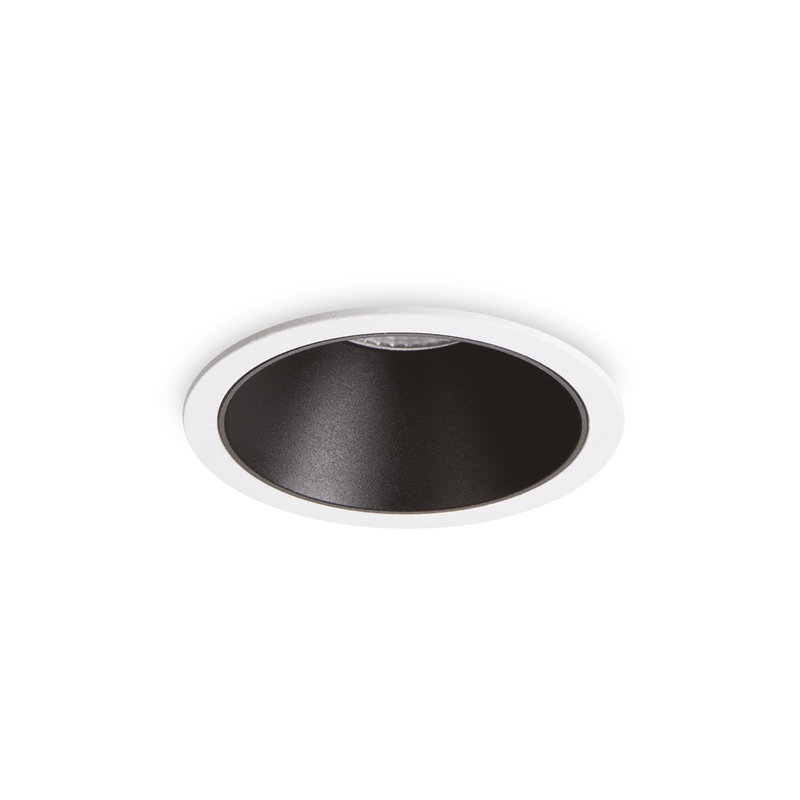 Spot Încastrat Ideal Lux Game, Alb/Negru, LED, Ø8.5 cm