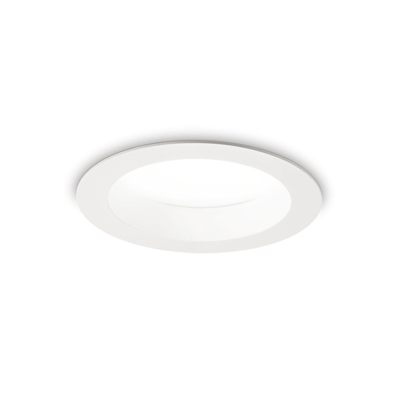 Spot Încastrat Ideal Lux Basic, Alb, LED, Ø14.4 cm, 15W