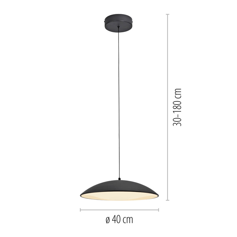 Lustra Paul Neuhaus LENTE LED Negru