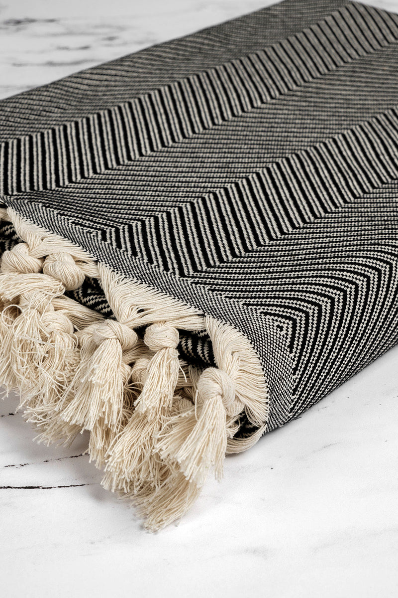 Pled Asi Home Trendy - Black (230) Bumbac 170X230 cm