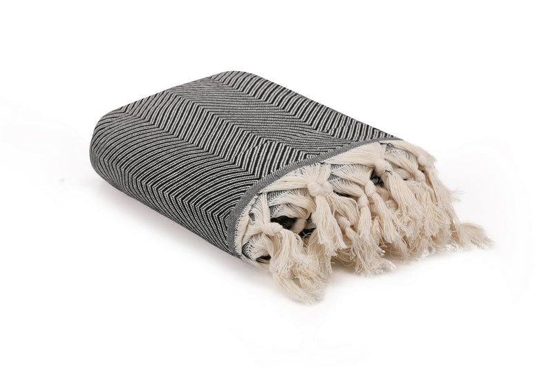 Pled Asi Home Trendy - Black (230) Bumbac 170X230 cm