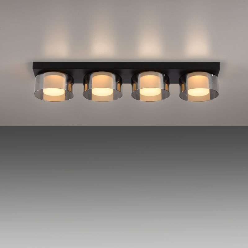 Plafoniera Paul Neuhaus RIKA 4xLED Negru