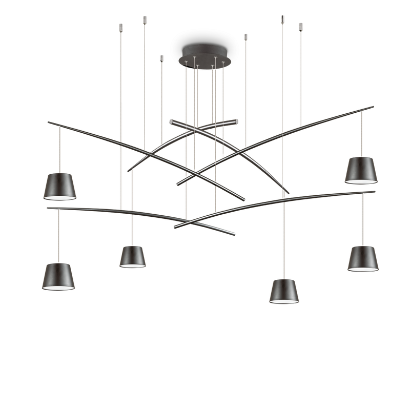 Lustra FISH Ideal Lux, LED 37W, Negru