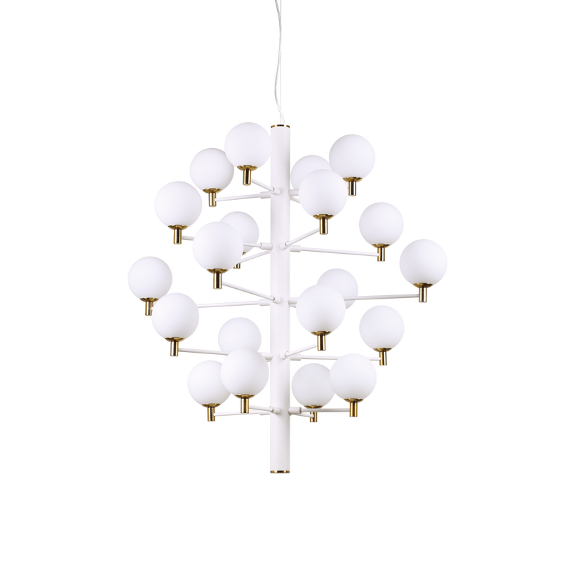 Lustra COPERNICO Ideal Lux, G9 max 20 x 40W, Alb