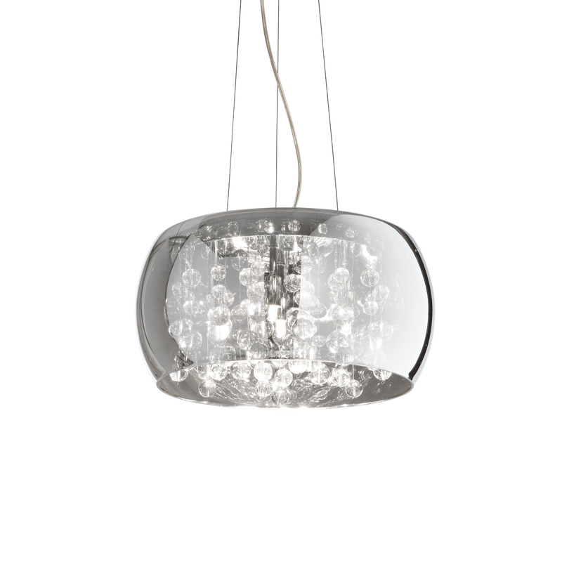 Lustra AUDI-80 Ideal Lux, G9 max 5 x 40W, Fumuriu, 40 cm