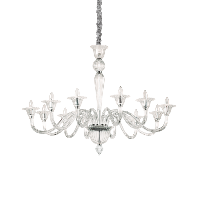 Lustra BRIGITTA Ideal Lux, E14 max 12 x 40W, Transparent