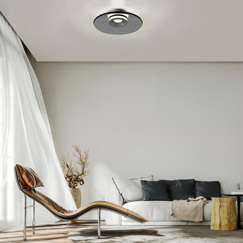 Plafoniera Paul Neuhaus PURE MOON 2xLED Gri