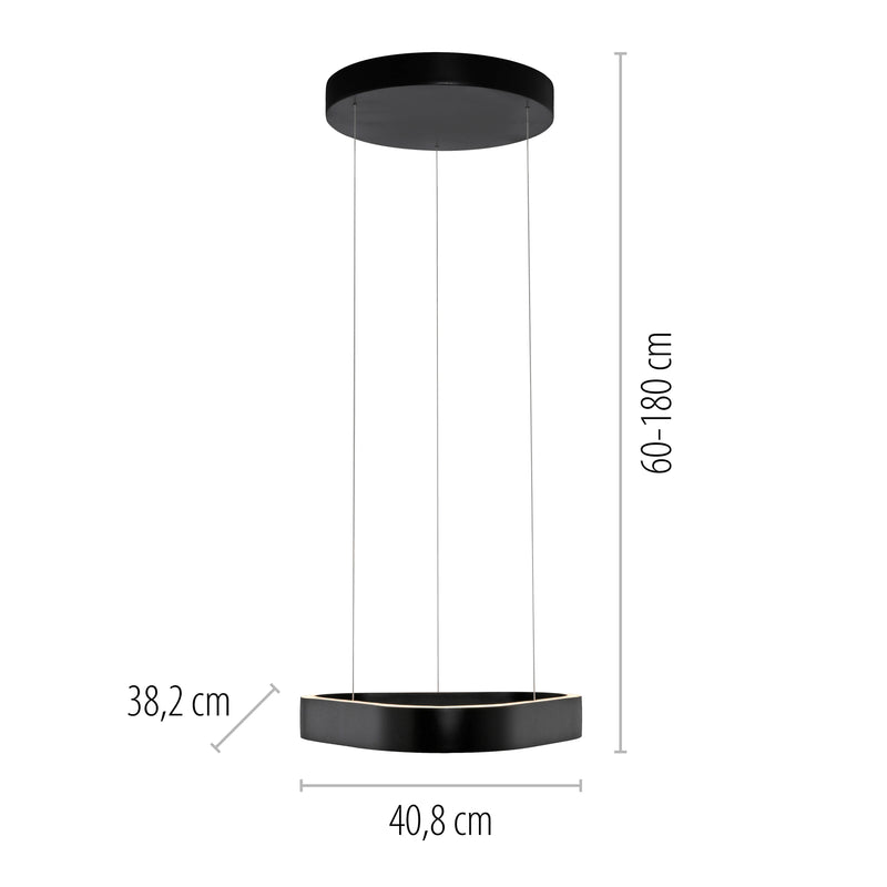 Lustra Zuma Line Q-STRETTO 2xLED Negru