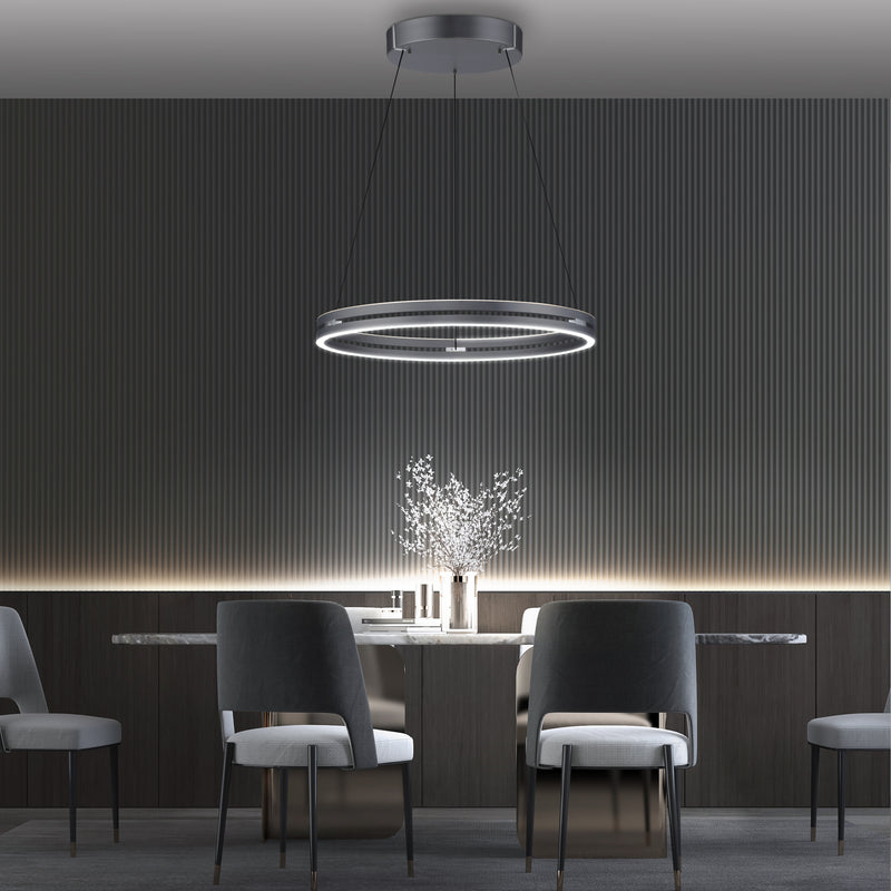 Lustra Paul Neuhaus PURE E-LOOP 2xLED Gri
