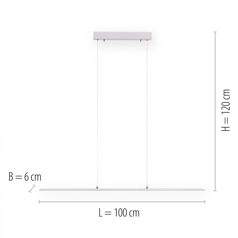 Lustra Paul Neuhaus PURE-LITE LED Argintiu
