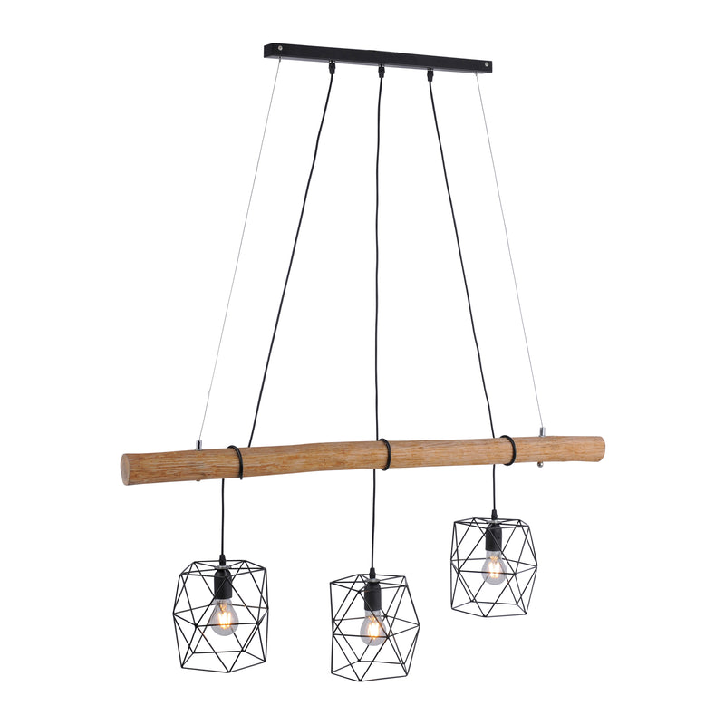 Lustra Paul Neuhaus EDGAR 3xE27 Negru