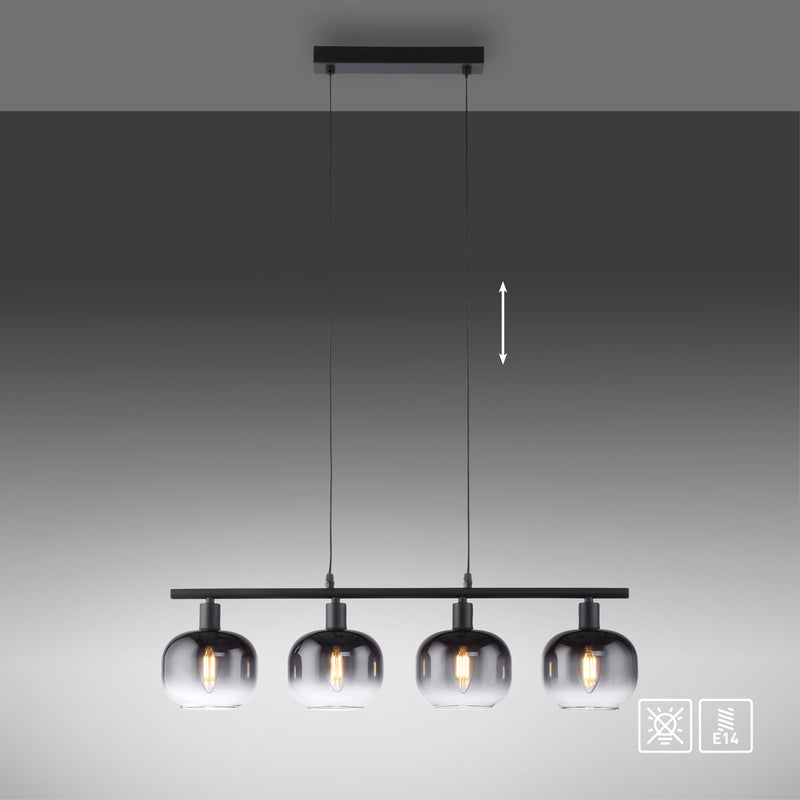 Lustra Paul Neuhaus ZEA 4xE14 Negru