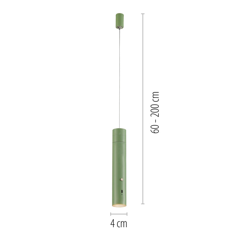 Lustra Paul Neuhaus ATTACH LED Verde Deschis
