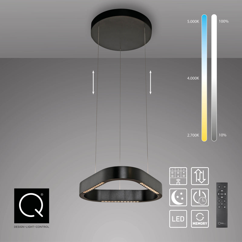 Lustra Zuma Line Q-STRETTO 2xLED Negru