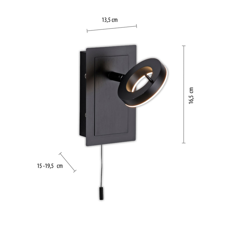 Aplica Paul Neuhaus SILEDA LED Antracit
