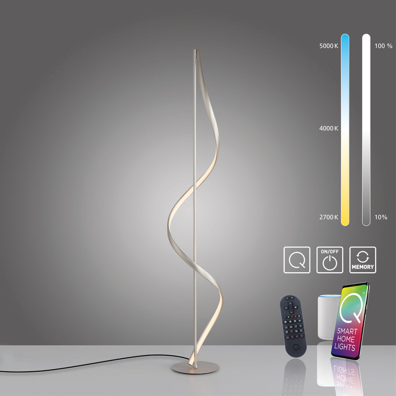 Lampadar Paul Neuhaus Q-SWING LED Argintiu
