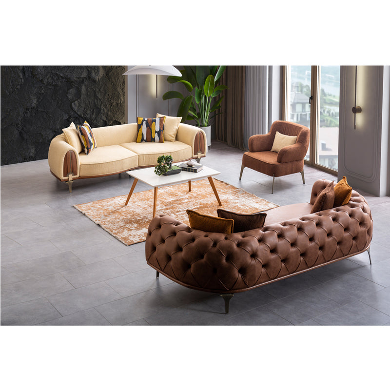 Canapea Roys Inev Asi Home, Maro inchis, lungime 251cm, latime 107cm, inaltime 67cm