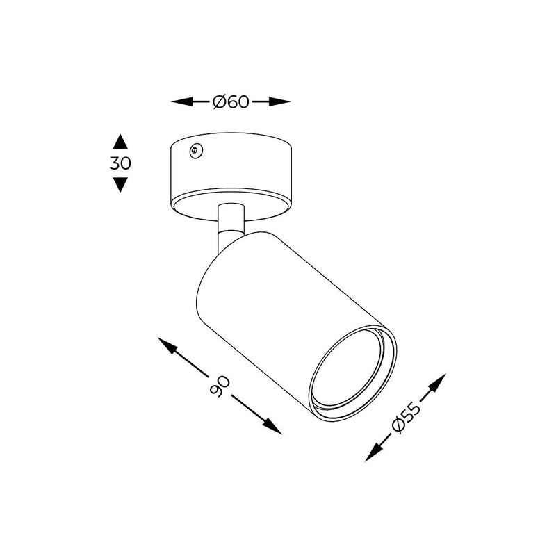 Spot Zuma Line TORI SL 3 20016-BK-N 1xGU10 Negru