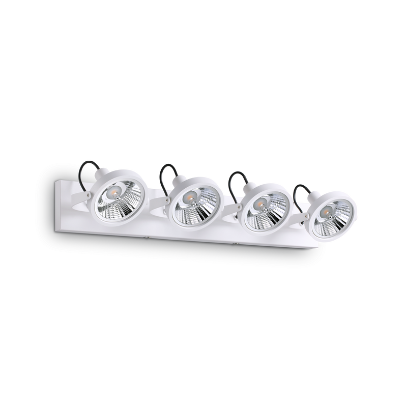 Plafoniera/Aplica GLIM Ideal Lux, GU10 max 4 x 50W, L 655 x H 190 x P 120 mm, Alb