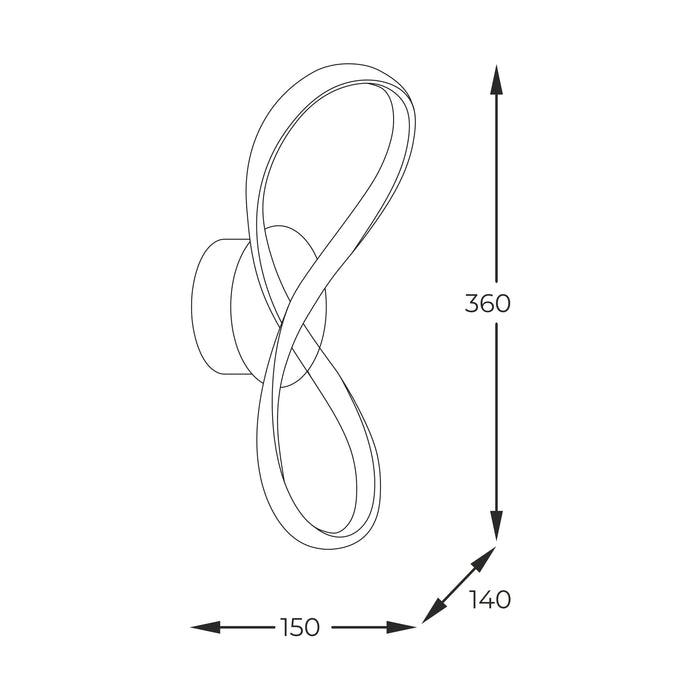Aplica LED Fermi 20026W-GD LED MAX 12W 600LM 3000K-4000K-6000K aluminiu, corp auriu