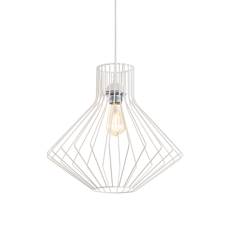 Lustra AMPOLLA Ideal Lux, E27 max 1 x 60W, D 395 x H min 620 / max 1430 mm, Alb