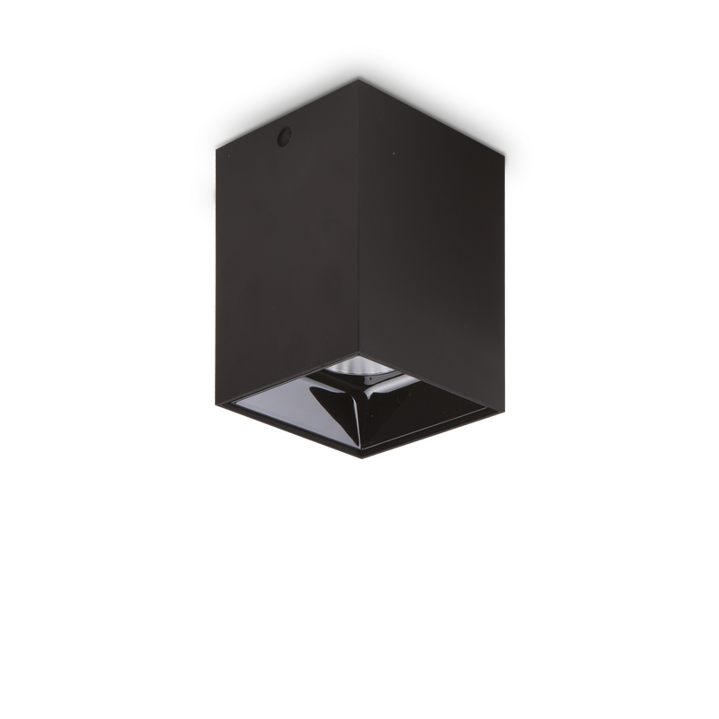 Plafoniera/Aplica NITRO Ideal Lux, LED 15W, Square, Negru