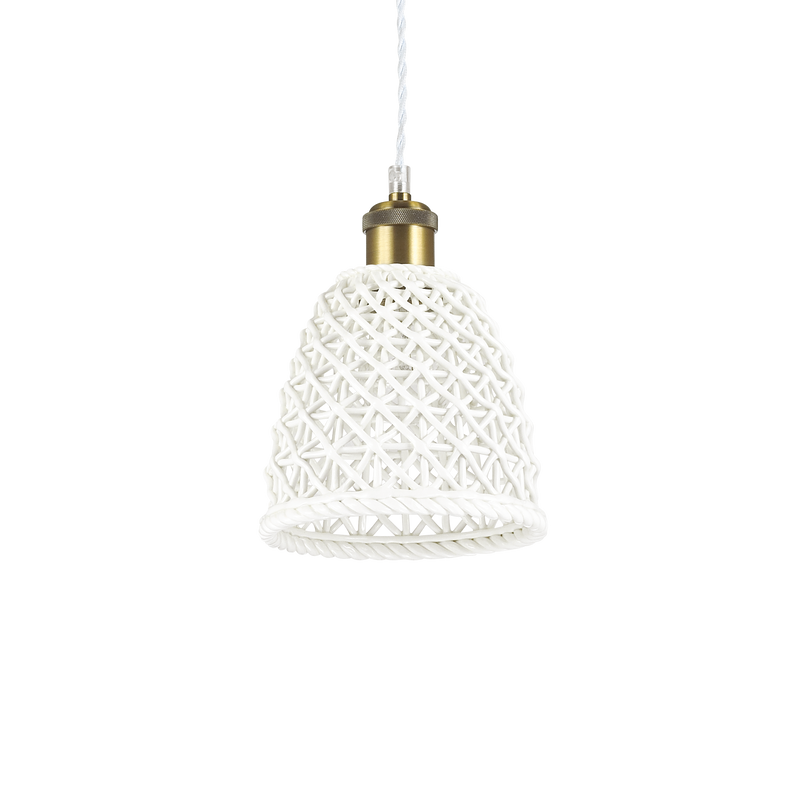 Lustra LUGANO Ideal Lux, E27 max 1 x 60W, Alb, D 160 x H min 460 / max 2210 mm