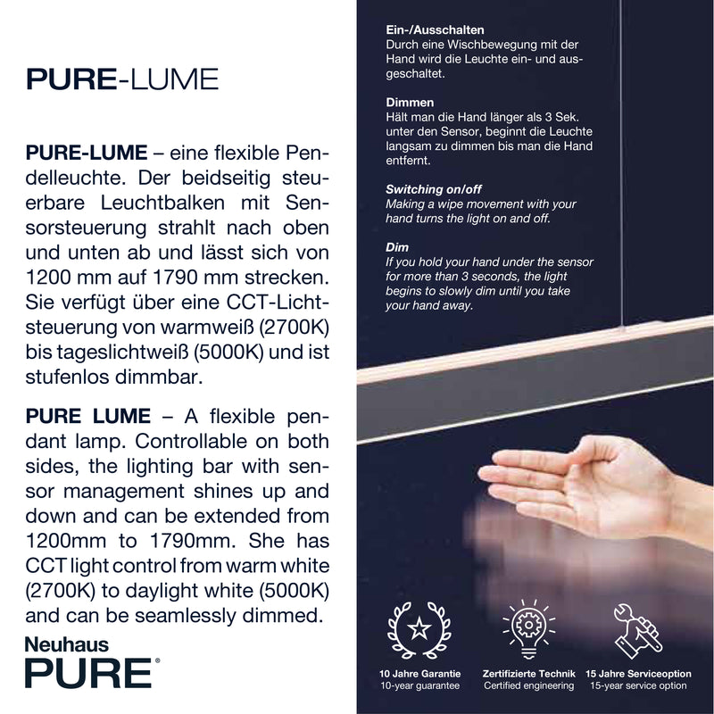 Lustra Paul Neuhaus PURE-LUME LED Antracit