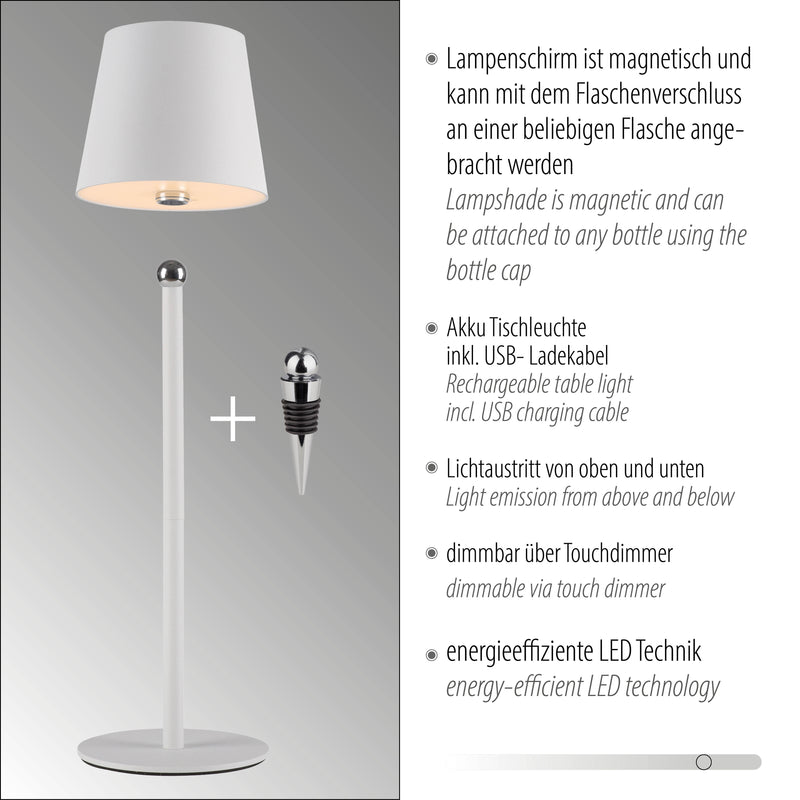Veioza Paul Neuhaus BOTERIA LED Alb