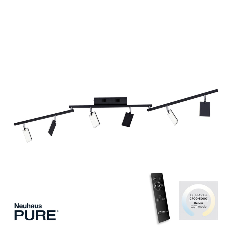 Plafoniera Paul Neuhaus PURE-MIRA 6xLED Negru