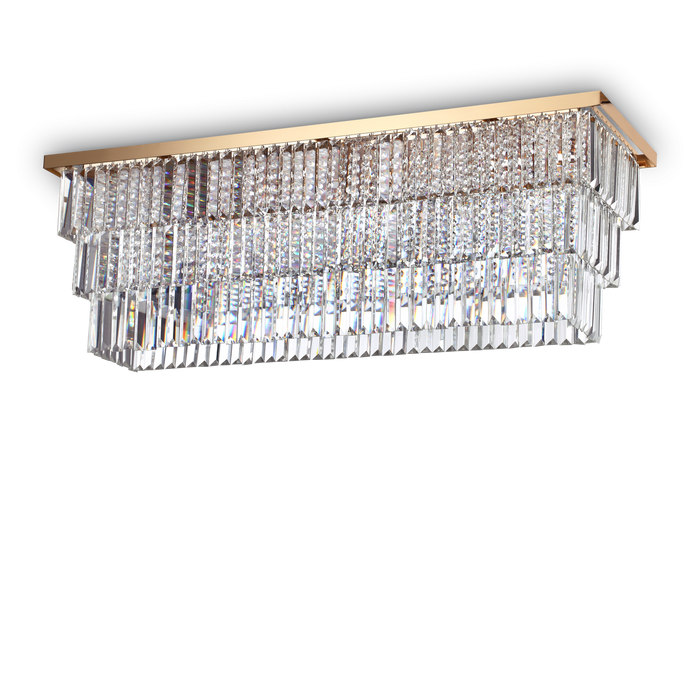 Plafoniera/Aplica MARTINEZ Ideal Lux, E14 max 8 x 40W, Auriu