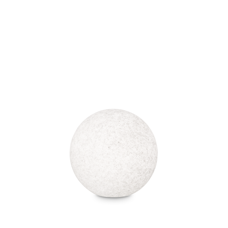 Lampa de Exterior DORIS Ideal Lux, Efect de granit, 30cm, E27 max 1 x 60W, Alb