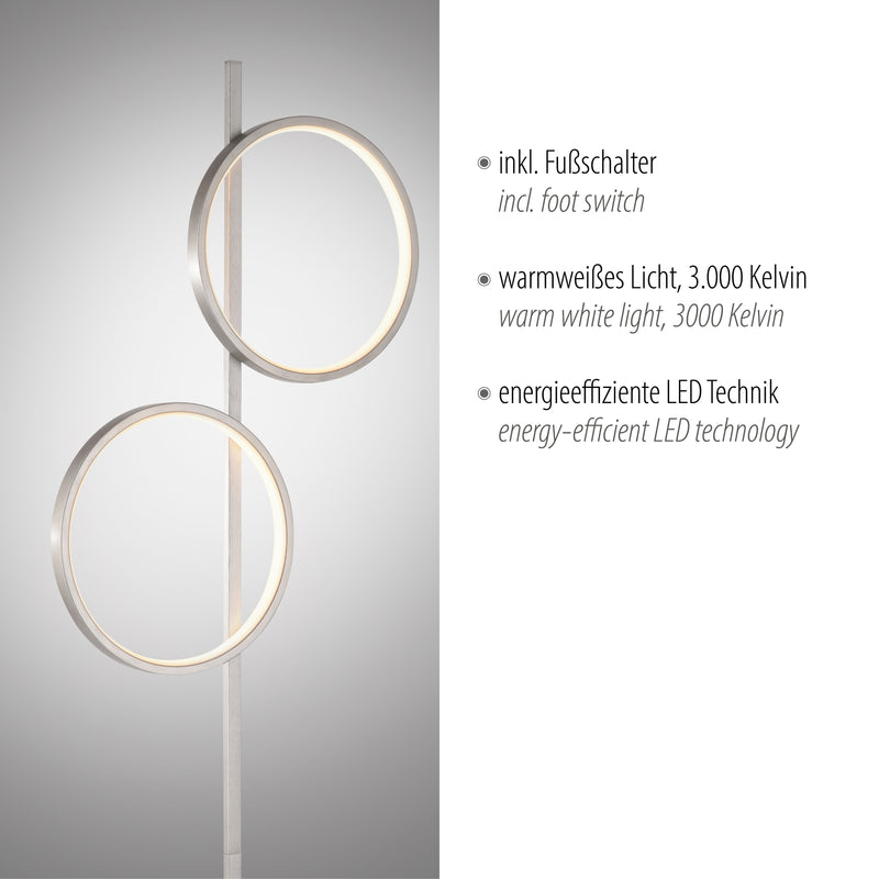 Lampadar Paul Neuhaus MINI RITUS 2xLED Argintiu