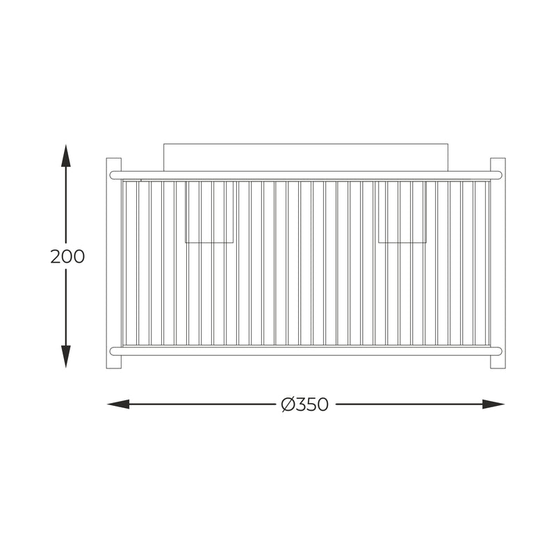 Plafoniera Marmo 2200131M 3 x E27 MAX 40W metal, corp cromat abajur din sticla