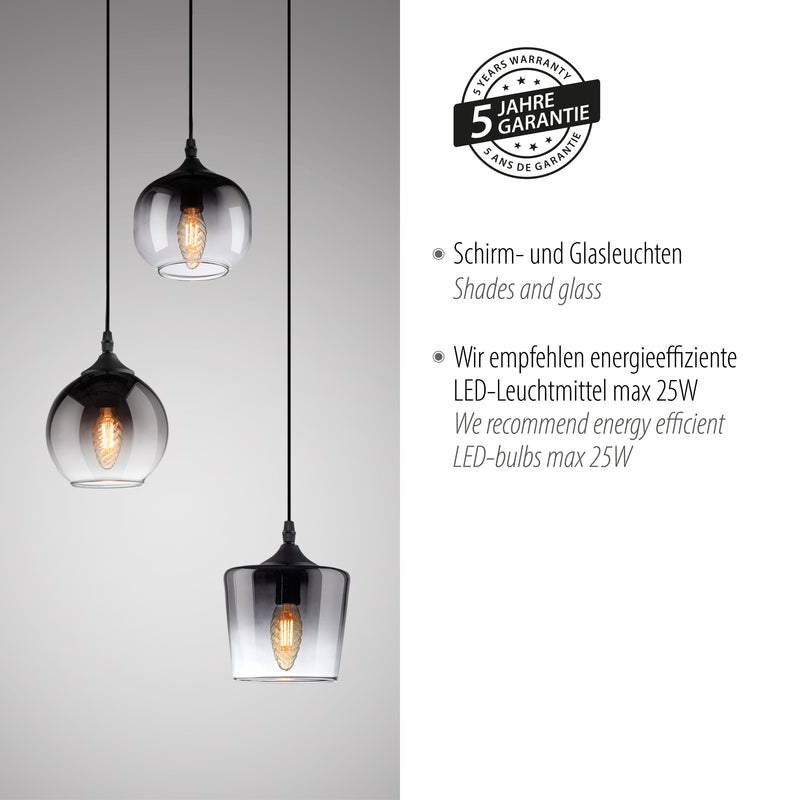 Lustra Paul Neuhaus ZEA 3xE14 Negru