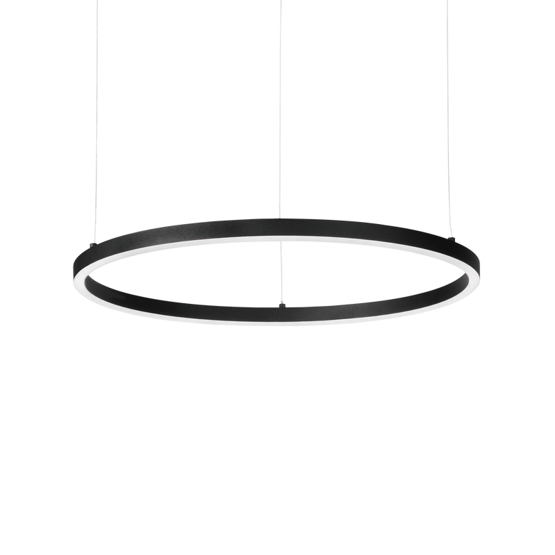 Lustra ORACLE SLIM Ideal Lux, 55W, D90, Round, 3000K, Negru