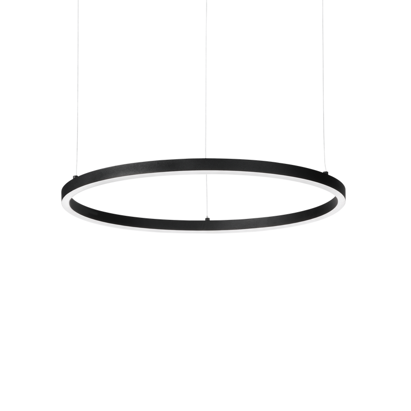 Lustra ORACLE SLIM Ideal Lux, 38W, Negru, D70, Round,3000K