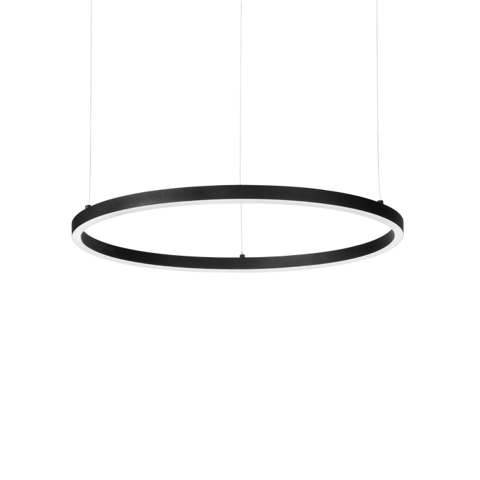 Lustra ORACLE SLIM Ideal Lux, 38W, Negru, D70, Round,3000K