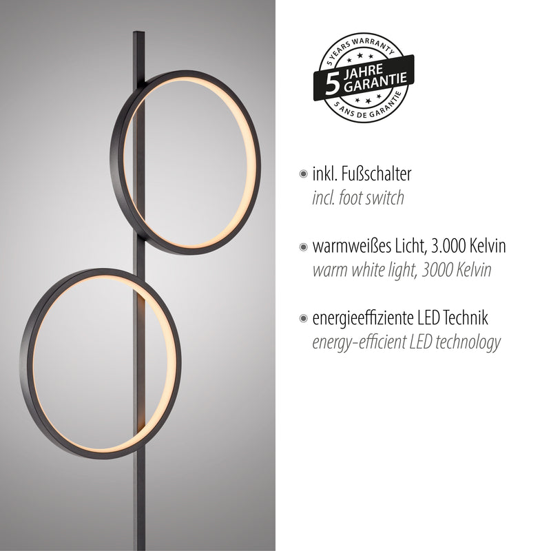 Lampadar Paul Neuhaus MINI RITUS 2xLED Negru