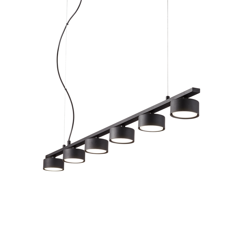 Lustra MINOR Ideal Lux, GX53 max 6 x 9W, Negru