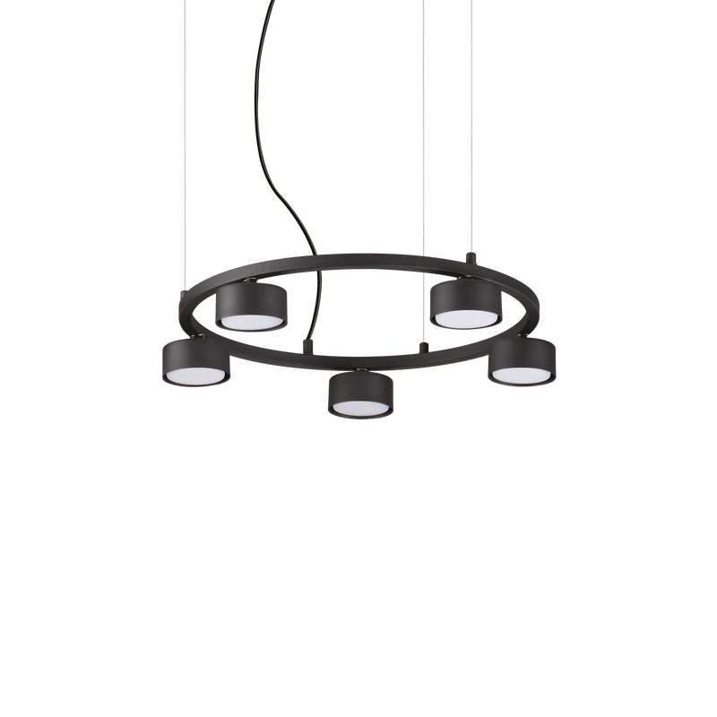 Lustra MINOR Ideal Lux, GX53 max 5 x 9W, Negru