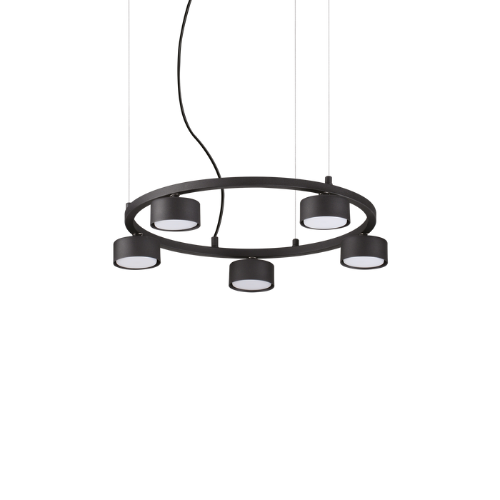 Lustra MINOR Ideal Lux, GX53 max 5 x 9W, Negru