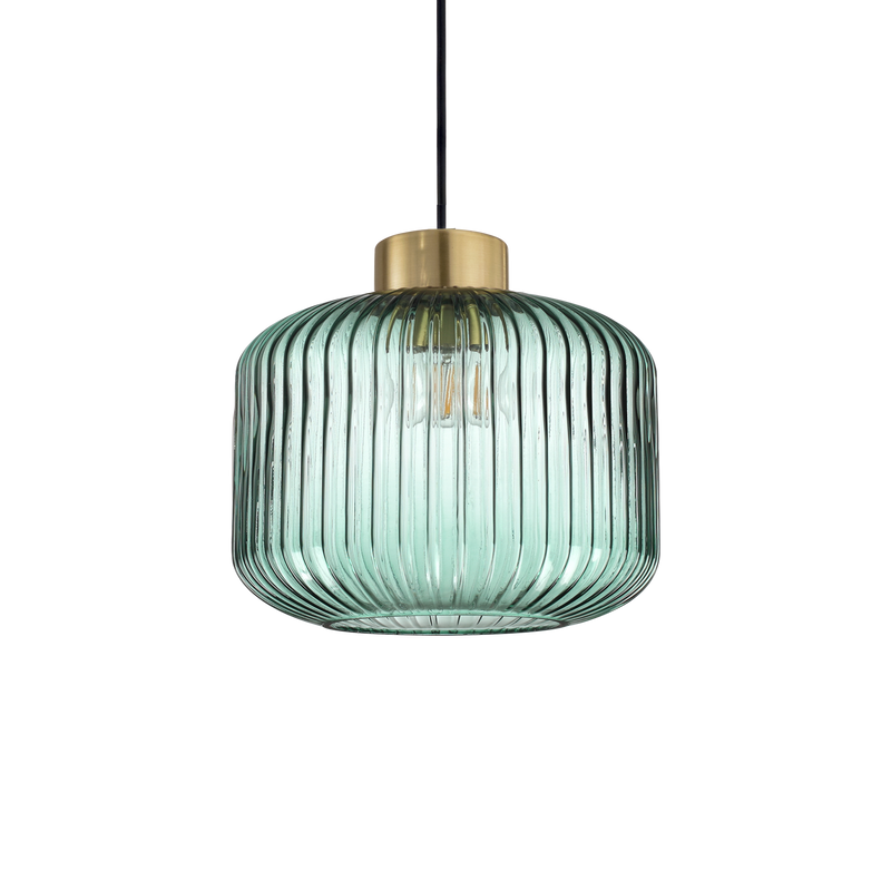 Lustra MINT Ideal Lux, E27 max 1 x 60W, D 240 x H min 435 / max 2185 mm, Verde