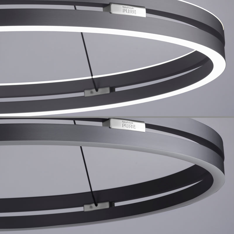 Lustra Paul Neuhaus PURE E-LOOP 2xLED Gri