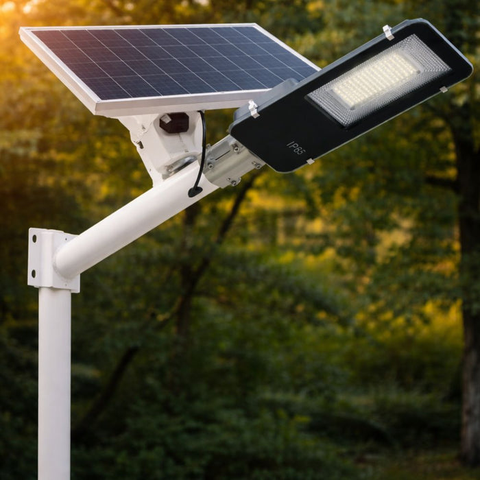 Corp stradal solar cu panou detașabil 23W, 200W, 6500K, IP65
