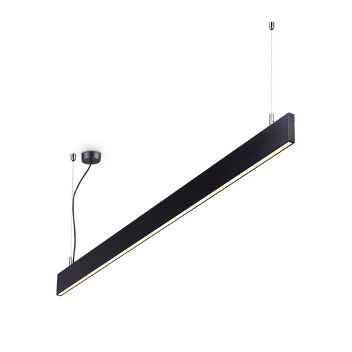 Profil LED Ideal Lux Steel, Negru, LED, Ø120 cm, 32W