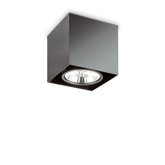 Plafoniera/Aplica MOOD Ideal Lux, GU10 max 1 x 50W, Square, Negru